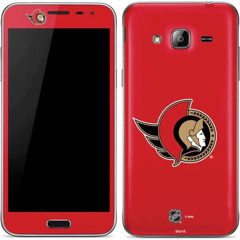 NHL Ottawa Senators Solid Background Galaxy J3 Skin