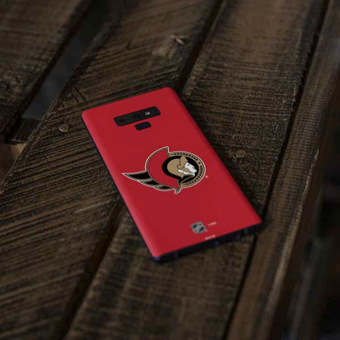 NHL Ottawa Senators Solid Background Galaxy Note 9 Skin