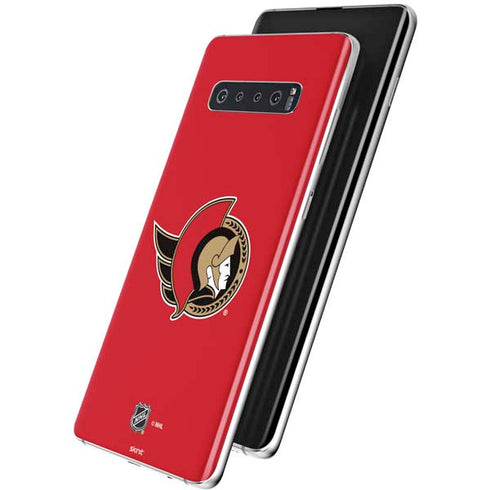 NHL Ottawa Senators Solid Background Galaxy S10 Plus Skin