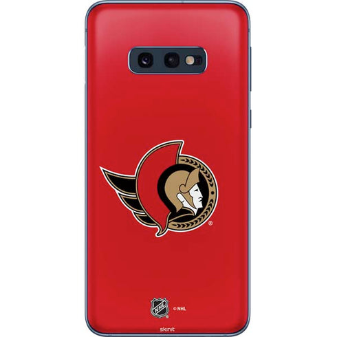 NHL Ottawa Senators Solid Background Galaxy S10e Skin
