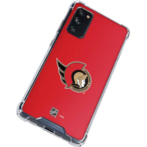 NHL Ottawa Senators Solid Background Galaxy S20 FE Clear Case