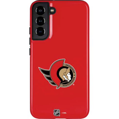 NHL Ottawa Senators Solid Background Galaxy S22 Plus Pro Case