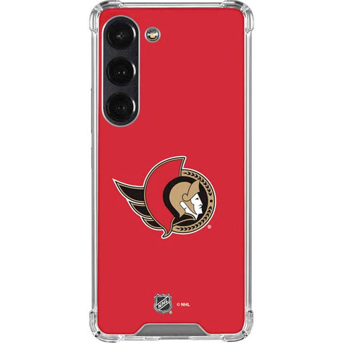 NHL Ottawa Senators Solid Background Galaxy S23 Clear Case