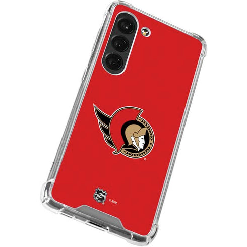NHL Ottawa Senators Solid Background Galaxy S23 Clear Case