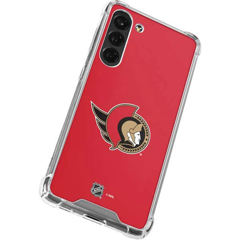 NHL Ottawa Senators Solid Background Galaxy S23 Plus Clear Case