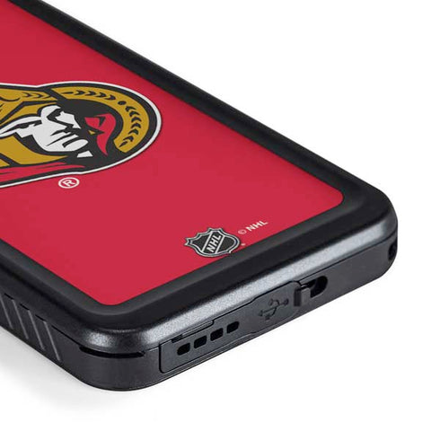 NHL Ottawa Senators Solid Background Galaxy S23 Plus Waterproof Case
