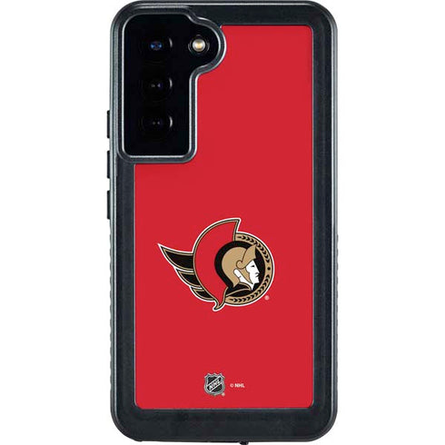 NHL Ottawa Senators Solid Background Galaxy S23 Plus Waterproof Case
