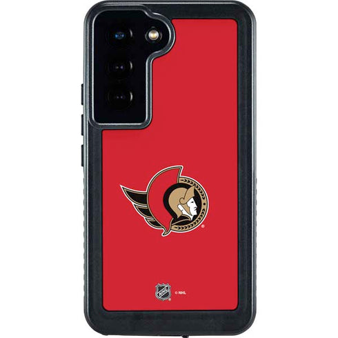 NHL Ottawa Senators Solid Background Galaxy S23 Waterproof Case
