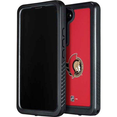 NHL Ottawa Senators Solid Background Galaxy S23 Waterproof Case