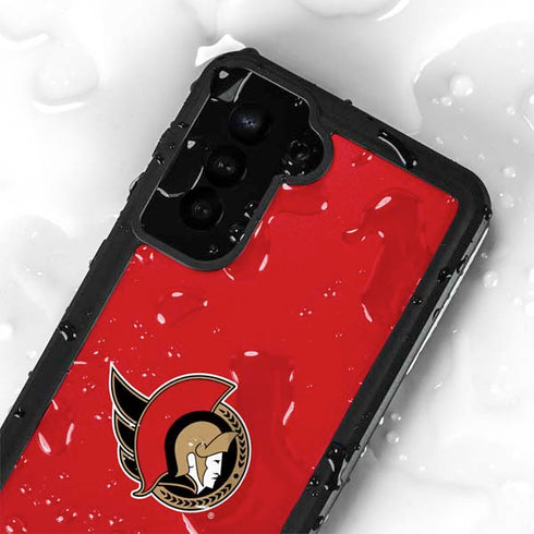 NHL Ottawa Senators Solid Background Galaxy S23 Waterproof Case