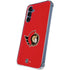 NHL Ottawa Senators Solid Background Galaxy S24 Clear Case
