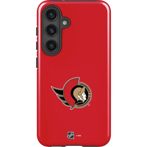 NHL Ottawa Senators Solid Background Galaxy S24 Impact Case