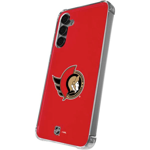 NHL Ottawa Senators Solid Background Galaxy S24 Plus Clear Case