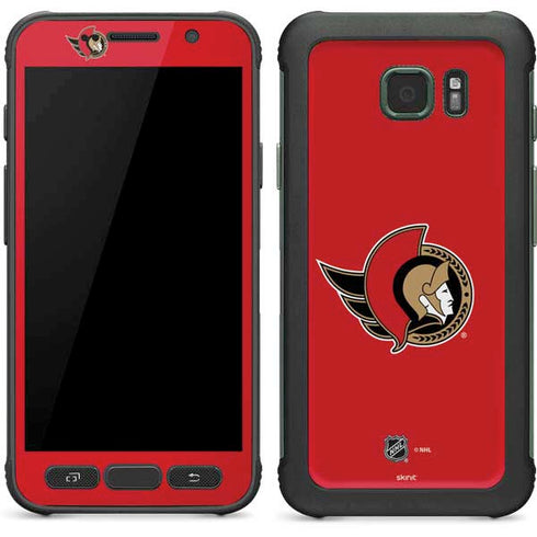 NHL Ottawa Senators Solid Background Galaxy S7 Active Skin