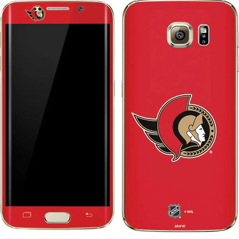 NHL Ottawa Senators Solid Background Galaxy S7 Edge Skin