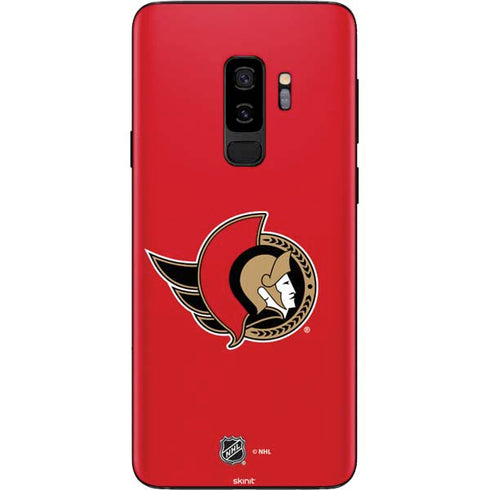 NHL Ottawa Senators Solid Background Galaxy S9 Plus Skin