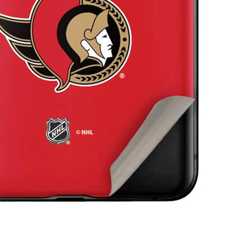 NHL Ottawa Senators Solid Background Galaxy Z Flip Skin