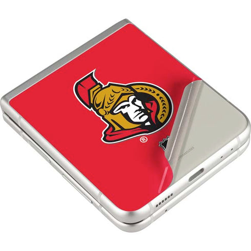 NHL Ottawa Senators Solid Background Galaxy Z Flip4 5G Skin