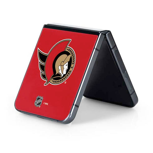 NHL Ottawa Senators Solid Background Galaxy Z Flip5 5G Skin