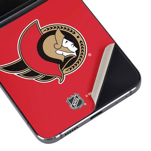 NHL Ottawa Senators Solid Background Galaxy Z Flip5 5G Skin