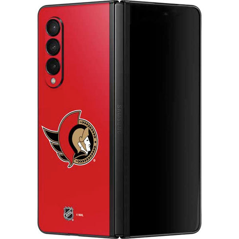 NHL Ottawa Senators Solid Background Galaxy Z Fold3 5G Skin