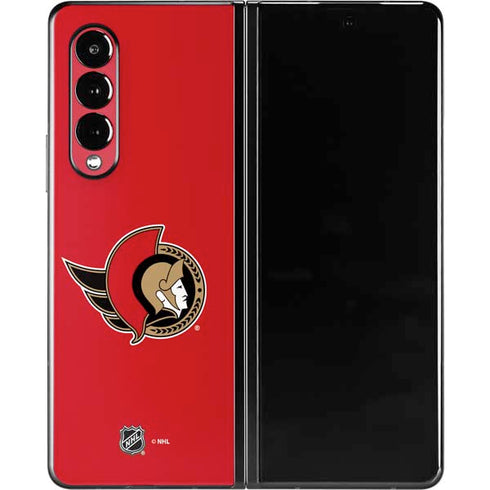 NHL Ottawa Senators Solid Background Galaxy Z Fold3 5G Skin