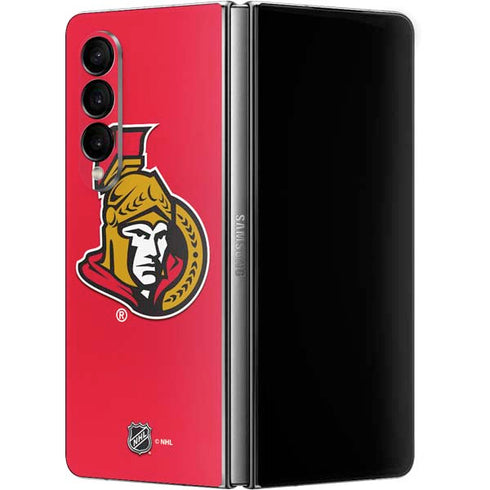 NHL Ottawa Senators Solid Background Galaxy Z Fold4 5G Skin