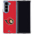 NHL Ottawa Senators Solid Background Galaxy Z Fold5 5G Clear Case