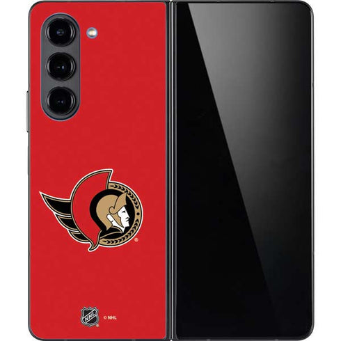 NHL Ottawa Senators Solid Background Galaxy Z Fold5 5G Skin