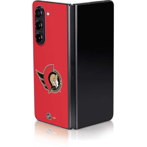 NHL Ottawa Senators Solid Background Galaxy Z Fold5 5G Skin