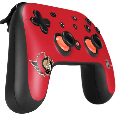 NHL Ottawa Senators Solid Background Google Stadia Controller Skin