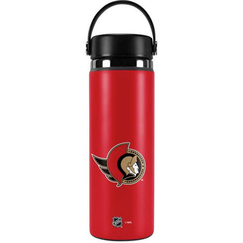 NHL Ottawa Senators Solid Background Hydro Flask 20oz Wide Mouth Skin