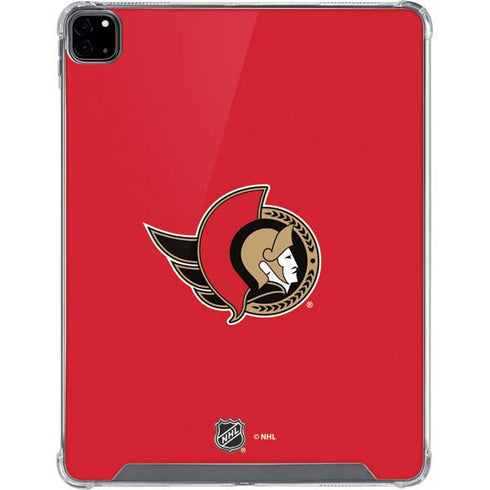NHL Ottawa Senators Solid Background iPad Pro 12.9in (2020) Clear Case