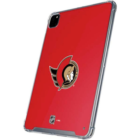 NHL Ottawa Senators Solid Background iPad Pro 12.9in (2020) Clear Case