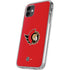 NHL Ottawa Senators Solid Background iPhone 11 Clear Case