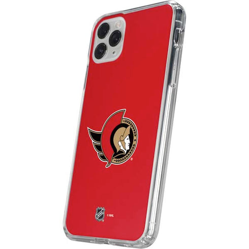 NHL Ottawa Senators Solid Background iPhone 11 Pro Clear Case