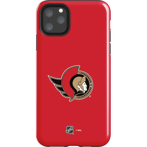 NHL Ottawa Senators Solid Background iPhone 11 Pro Max Impact Case