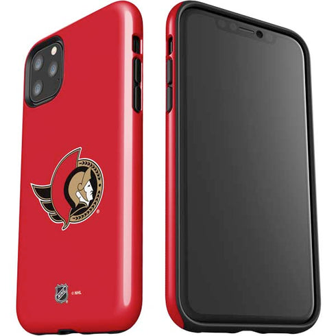 NHL Ottawa Senators Solid Background iPhone 11 Pro Max Impact Case