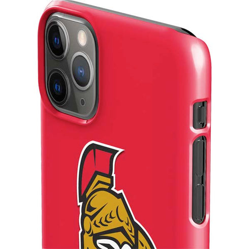 NHL Ottawa Senators Solid Background iPhone 11 Pro Max Lite Case