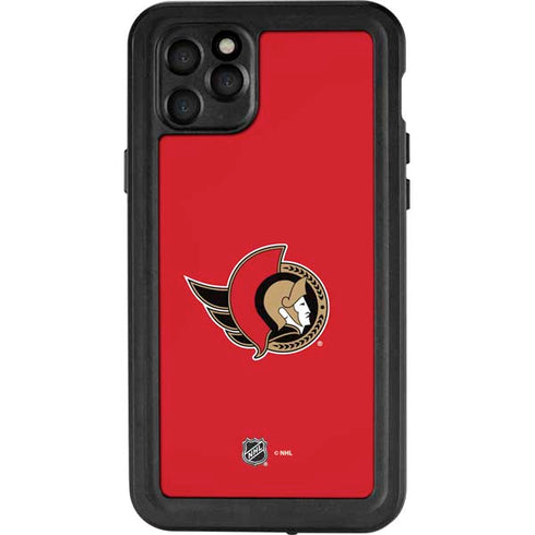 NHL Ottawa Senators Solid Background iPhone 11 Pro Max Waterproof Case