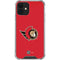 NHL Ottawa Senators Solid Background iPhone 12 Clear Case