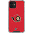 NHL Ottawa Senators Solid Background iPhone 12 Clear Case