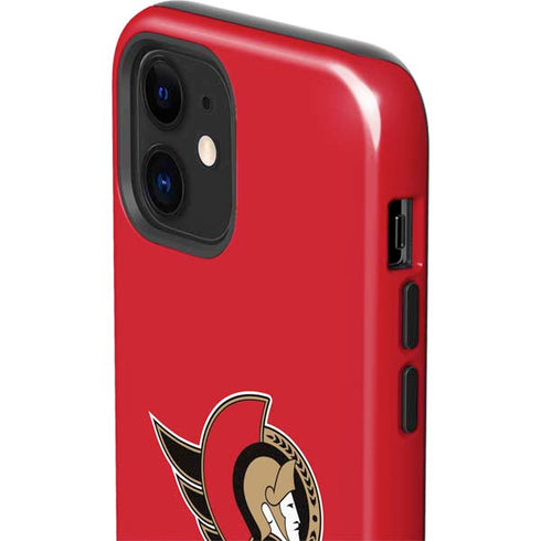 NHL Ottawa Senators Solid Background iPhone 12 Mini Impact Case