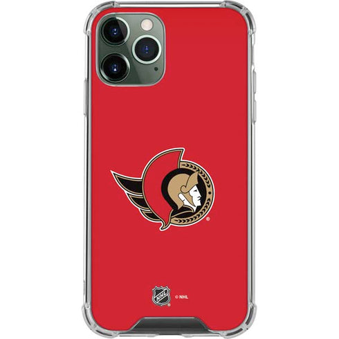 NHL Ottawa Senators Solid Background iPhone 12 Pro Clear Case