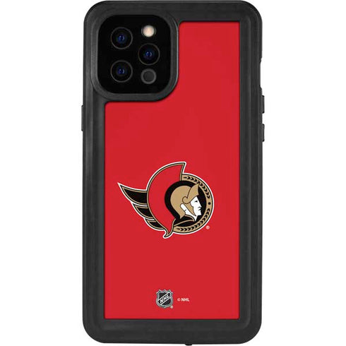 NHL Ottawa Senators Solid Background iPhone 12 Pro Max Waterproof Case