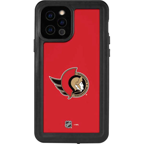 NHL Ottawa Senators Solid Background iPhone 12 Pro Waterproof Case