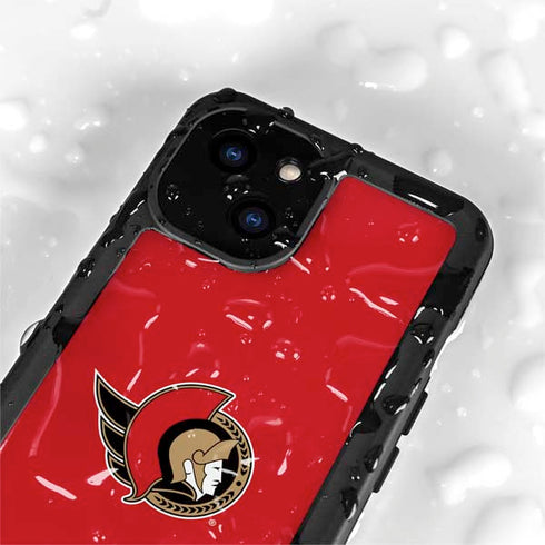 NHL Ottawa Senators Solid Background iPhone 13 Mini Waterproof Case