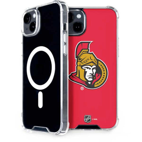 NHL Ottawa Senators Solid Background iPhone 15 MagSafe Case