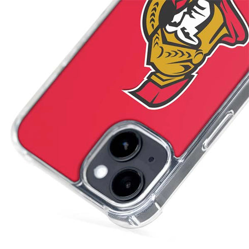 NHL Ottawa Senators Solid Background iPhone 15 MagSafe Case
