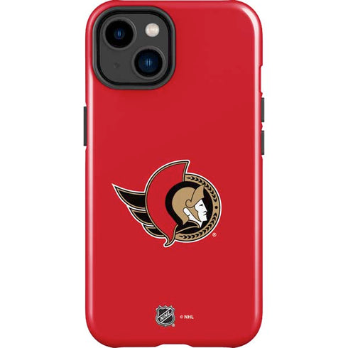 NHL Ottawa Senators Solid Background iPhone 14 Plus Impact Case